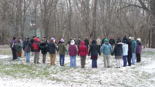 Circle During Walking Meditation