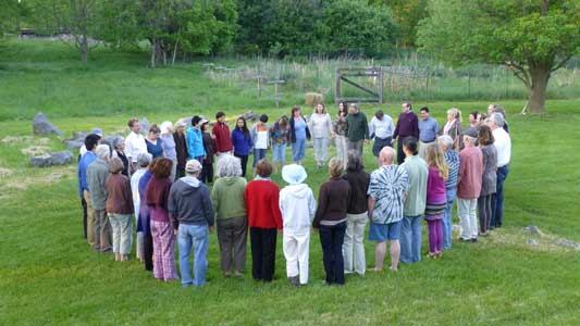 Outdoor Exercise at Retreat